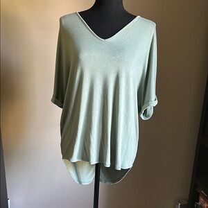 Sage Green Soft Relax Fit Women's Short Sleeve Top (purchased @ Evereve)